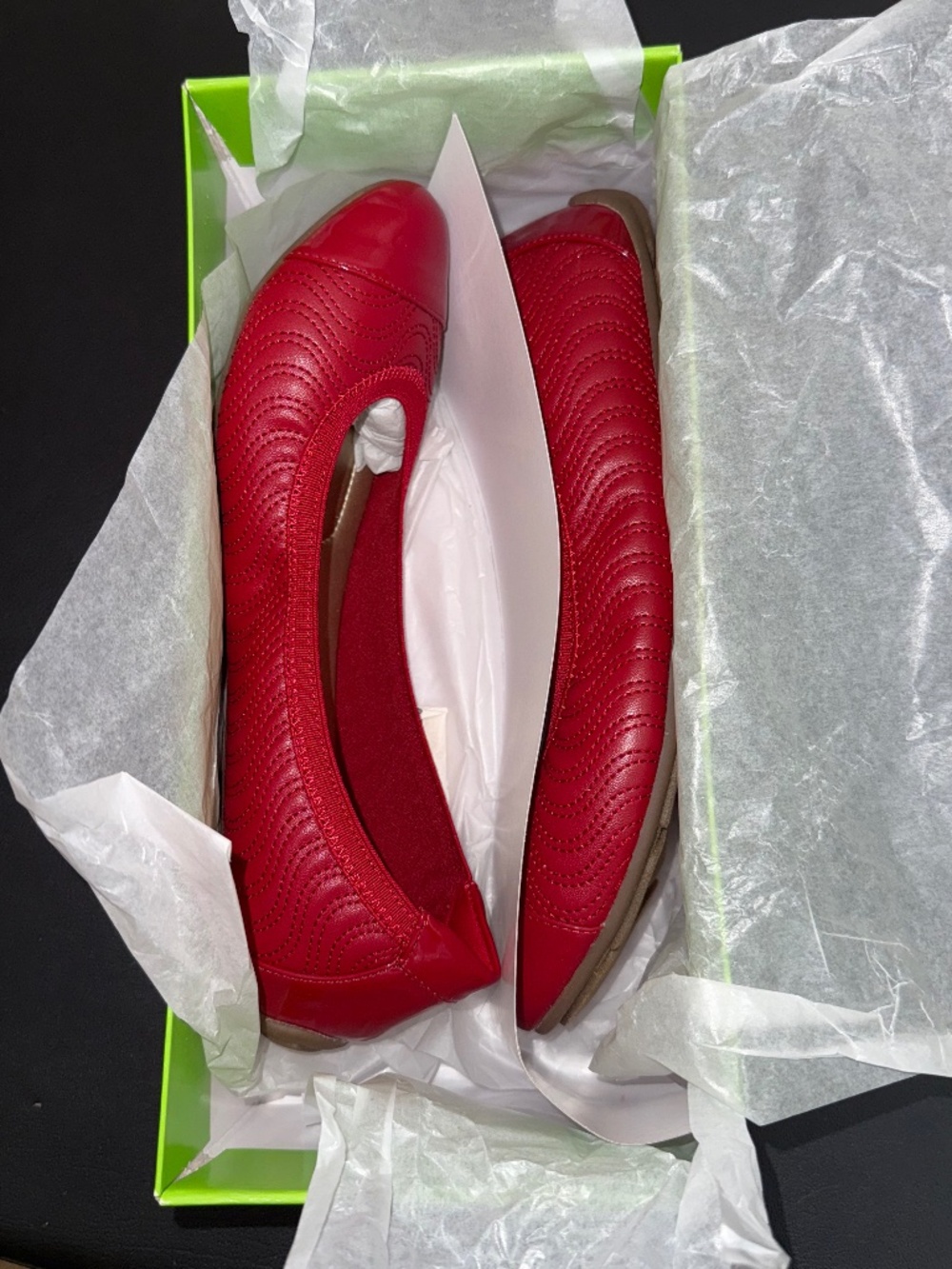 Red Ballet Flats Size 9 - Picture 3 of 5